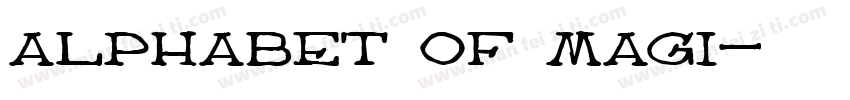 alphabet of magi字体转换